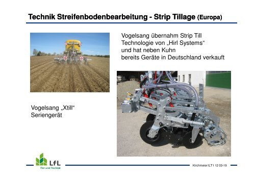 Strip Tillage - Bayerische Landesanstalt für Landwirtschaft - Bayern
