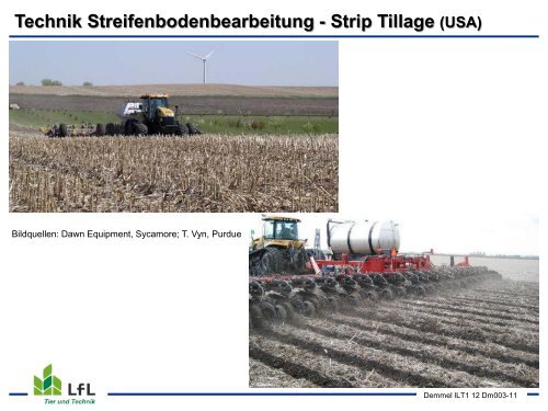 Streifenbodenbearbeitung / Strip Tillage im Mais - Bayern