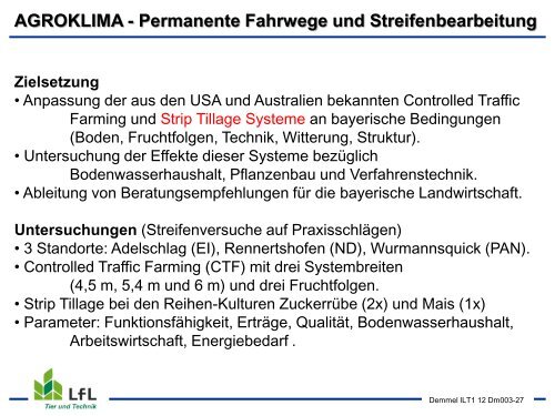 Streifenbodenbearbeitung / Strip Tillage im Mais - Bayern