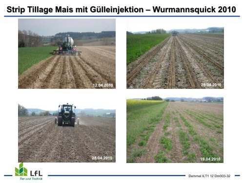 Streifenbodenbearbeitung / Strip Tillage im Mais - Bayern