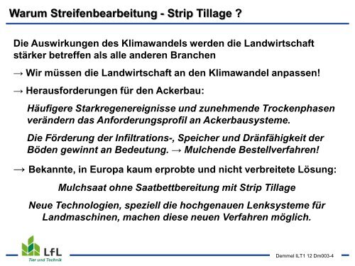 Streifenbodenbearbeitung / Strip Tillage im Mais - Bayern