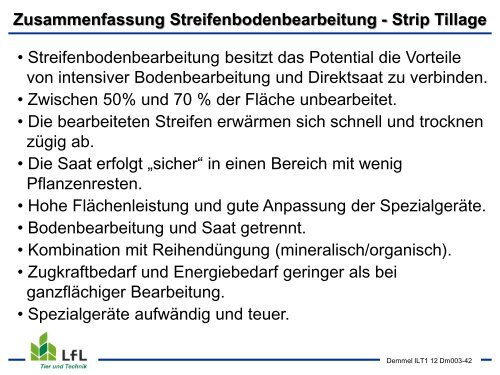 Streifenbodenbearbeitung / Strip Tillage im Mais - Bayern