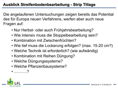 Streifenbodenbearbeitung / Strip Tillage im Mais - Bayern