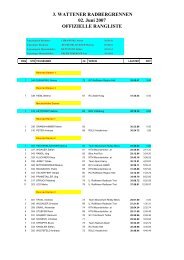 3. WATTENER RADBERGRENNEN 02. Juni 2007 OFFIZIELLE ...