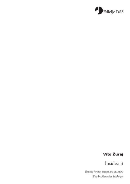 Vito Žuraj - Insideout (English)