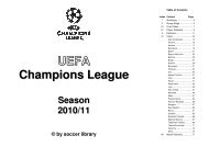 UEFA Champions Leaguee Season 2010/111 © by soccer library