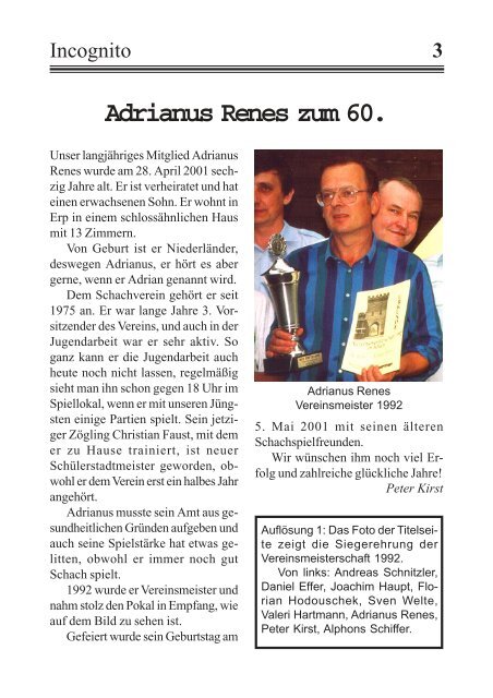 4. Ausgabe - Juni 2001