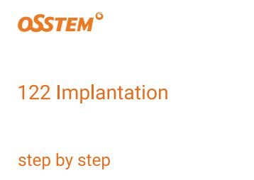 OSSTEM 122 Taper KIT Bohrprotokoll und Parameter der Implantation 