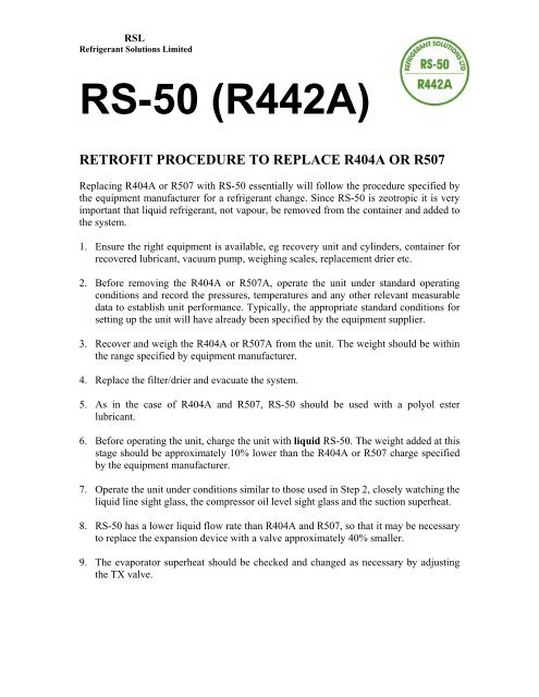 R404a Pt Chart