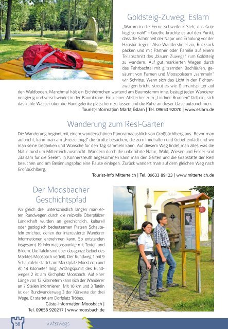 Freizeitmagazin Oberpfälzer Wald August 2020