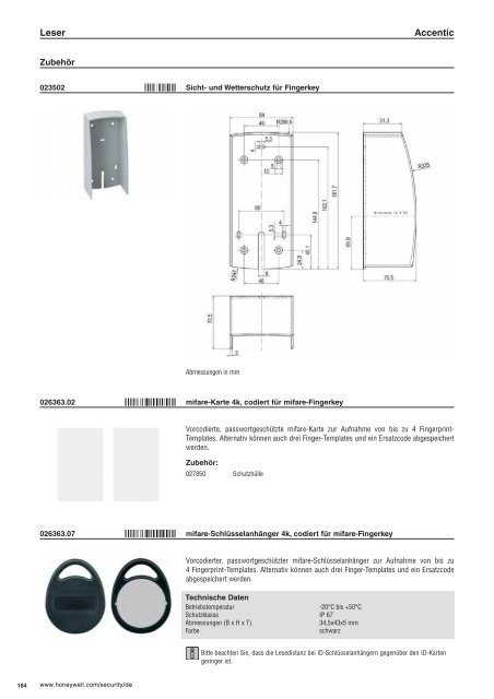 Katalogauszug Honeywell Leder und Tastaturen - IGS-Industrielle ...