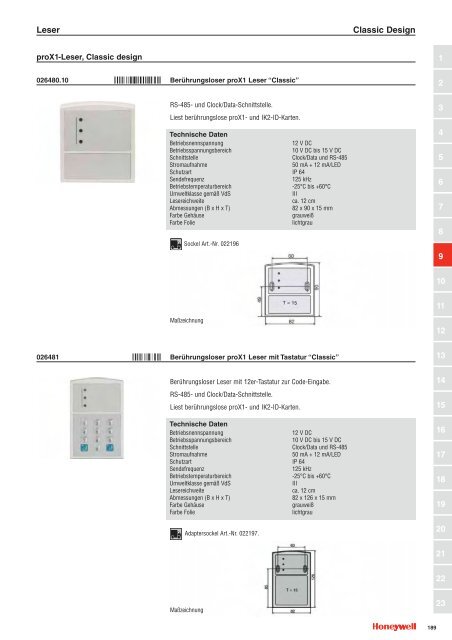 Katalogauszug Honeywell Leder und Tastaturen - IGS-Industrielle ...