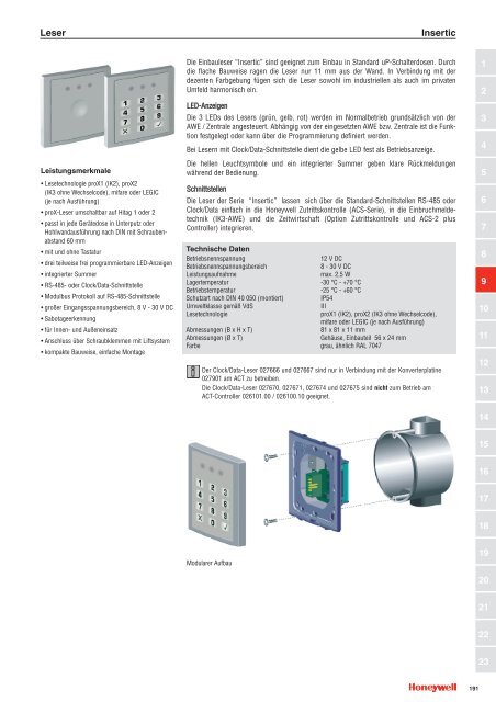 Katalogauszug Honeywell Leder und Tastaturen - IGS-Industrielle ...