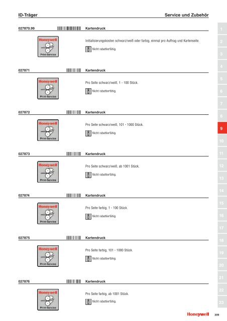 Katalogauszug Honeywell Leder und Tastaturen - IGS-Industrielle ...