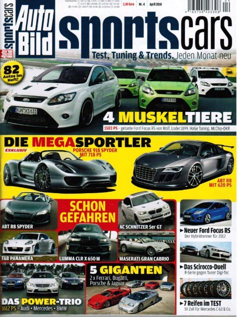 Download Vergleichstest Autobild Sportscars 04/10 - mcchip-dkr.com