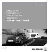 PReise - Renault Preislisten