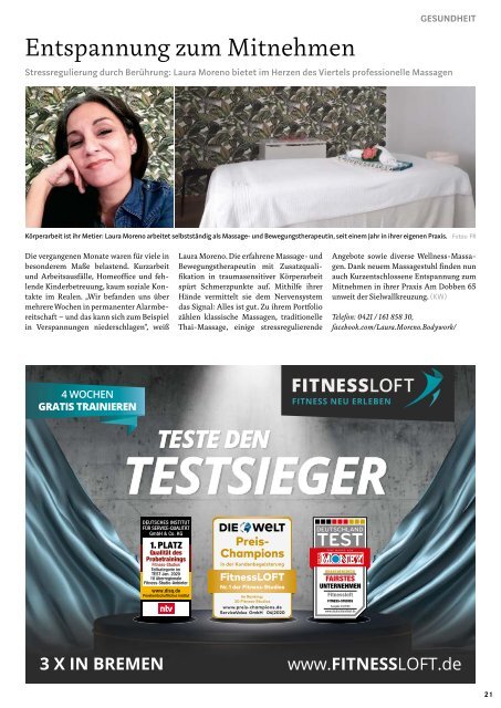 STADTMAGAZIN Bremen August 2020