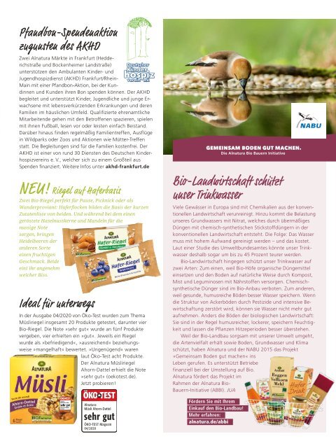 Alnatura Magazin August 2020