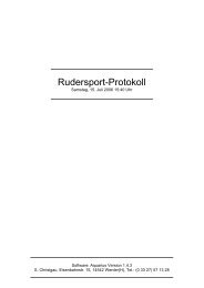 Rudersport-Protokoll