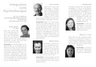 Integrative Liste Psychotherapie - Verband Psychologischer ...