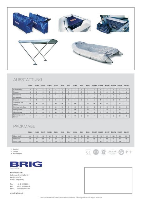 Katalog BRIG Schlauchboote - Wassersportzentrum Cottbus