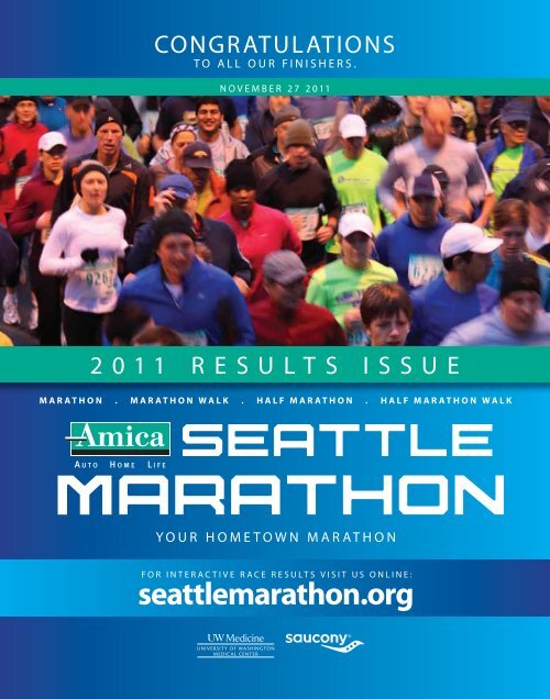 results issue 2011 - Seattle Marathon