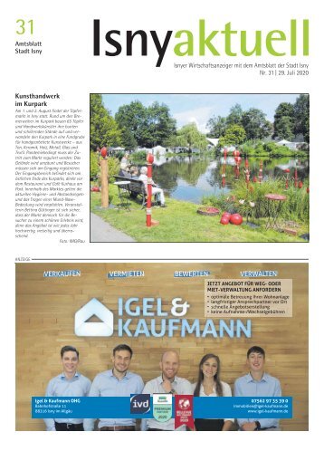 Isny Aktuell 29.07.2020