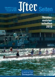 Vereins- meister - schaften 2010 Zeitschrift - Linzer Ruderverein Ister