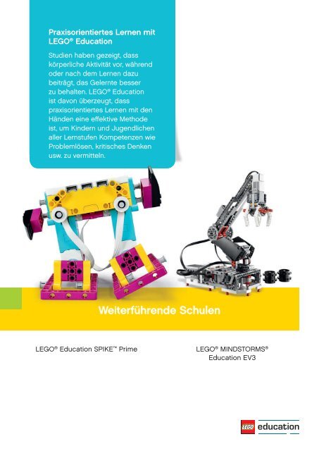 LEGO Education SPIKE Prime Booklet
