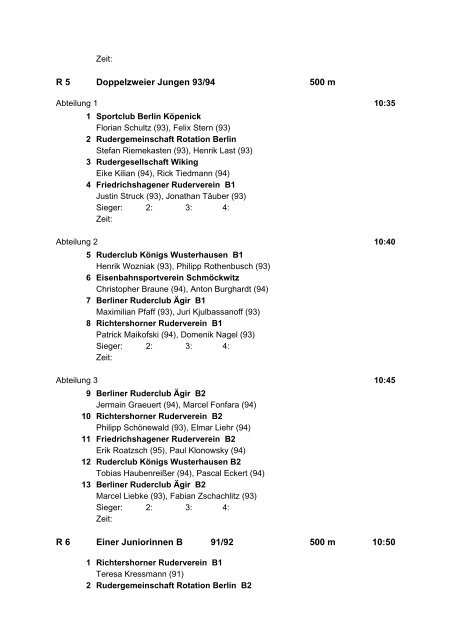 Regattaprogramm - Rudergemeinschaft Rotation Berlin e.V.