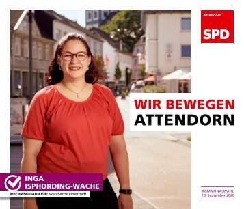 SPD-Attendorn – Kommunalwahl2020 – Inga Isphording-Wache