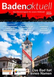 Baden aktuell Magazin August 2020