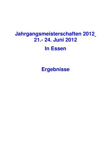 Jahrgangsmeisterschaften 2012 21.- 24. Juni 2012 In ... - Rudern.de