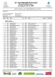 22.02.2009 - Kammlauf Klingenthal CL - Gesamtwertung