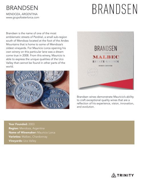 Brandsen Tech Sheet