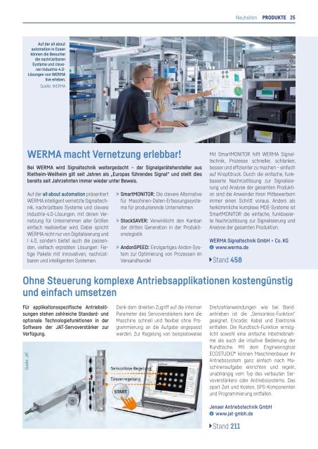 Messemagazin & Katalog | all about automation essen