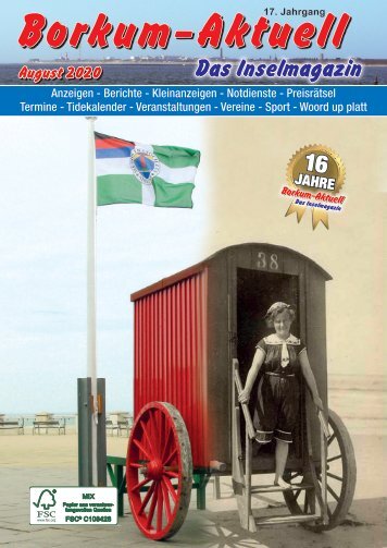 August 2020   Borkum-Aktuell - Das Inselmagazin