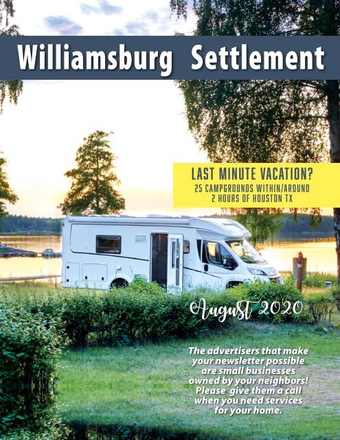 Williamsburg Settlement August 2020