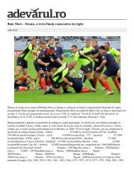 Baia Mare - Steaua, a treia finala consecutiva la rugby - adevarul.ro