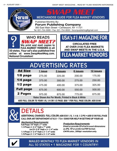 Swap Meet Magazine August 2020 EMAG