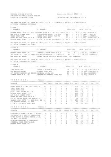 UFFICIO GIUDICE SPORTIVO Campionato SERIE C 2012/2013 ...