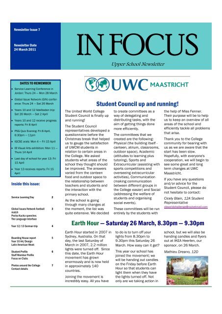 Focus - UWC Maastricht