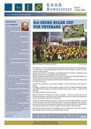 E.G.O.R. Newsletter - Golden Oldies Rugby