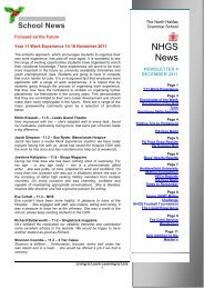 NHGS News - The North Halifax Grammar School