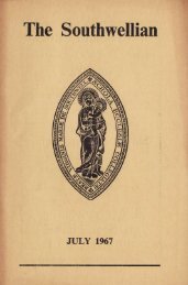 1967 - Old Southwellians the Society of the Minster School Southwell
