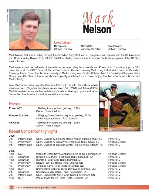 2006 MEDIA GUIDE - Starting Gate Communications