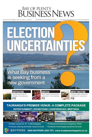 August/September 2020 BAY OF PLENTY BUSINESS NEWS