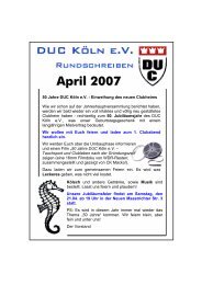 April 2007 - DUC Köln