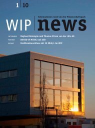Ausgabe 1 - wip – wissenschaftspark trier