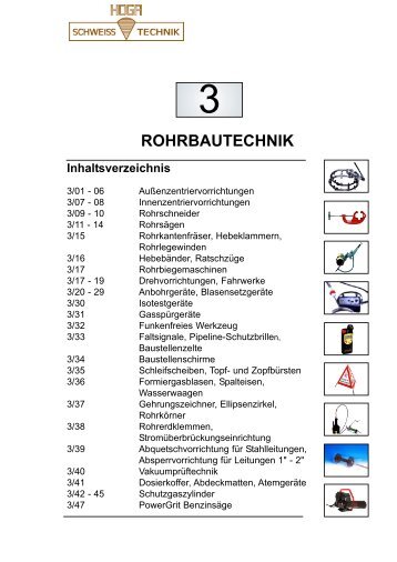 Rohrbautechnik - HOGA Schweisstechnik GmbH